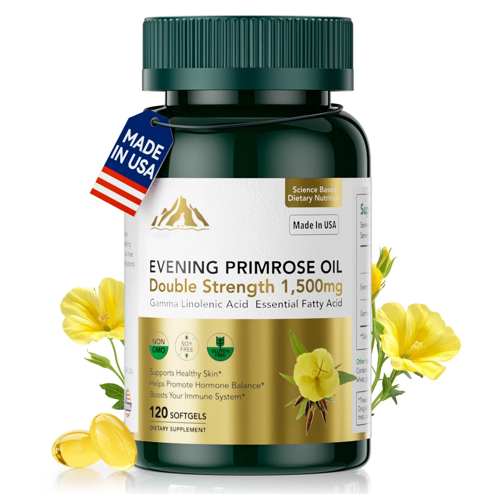 Surspark Evening Primrose Oil for Women 1500mg, 120 Softgels